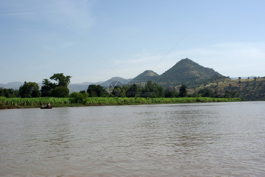埃塞俄比亚地貌景观荒野顶峰河岸风景图片