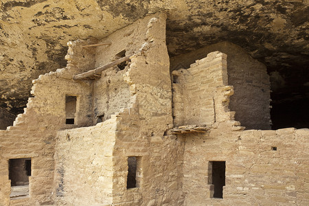 美洲土著人悬崖住房背景图片