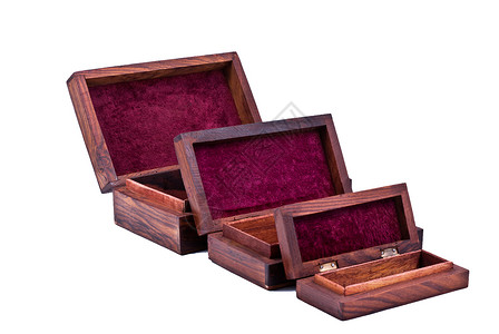 旧的老式木制棺材白色盒子棕色收藏古董木头背景图片