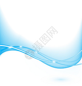 蓝背景摘要蓝色海浪插图运动艺术墙纸白色曲线商业技术背景图片