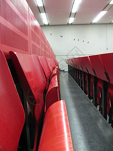 红色大学礼堂教育研讨会学习大厅讲师演讲座位背景图片