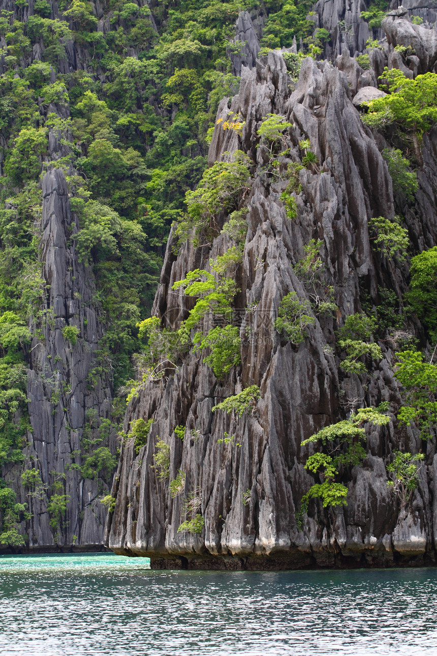 菲律宾自然天堂 自然天堂反射天空村庄异国石头风景洞穴冠冕晴天危险图片