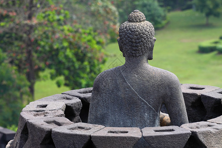 印度尼西亚日惹博多布杜尔寺墙纸世界日落浮屠金字塔历史纪念碑游客佛塔旅行背景