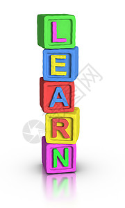 learn播放区块 LEARN学习立方体一个字黏土教学玩具教育木块训练橡皮泥背景