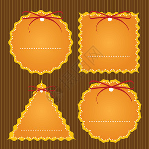 价格黄色圆形正方形棕色丝带三角形设计图片