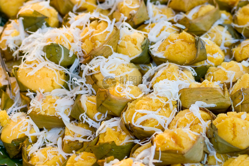 托迪棕榈椰子蜜饯甜点风情黄色绿色食物糖类糖果图片