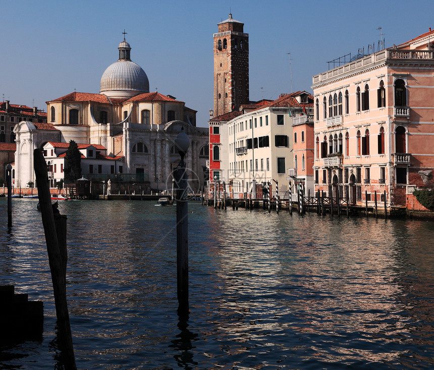 威尼斯大运河旅行房屋旅游建筑学建筑物大教堂地标景观城市教会图片