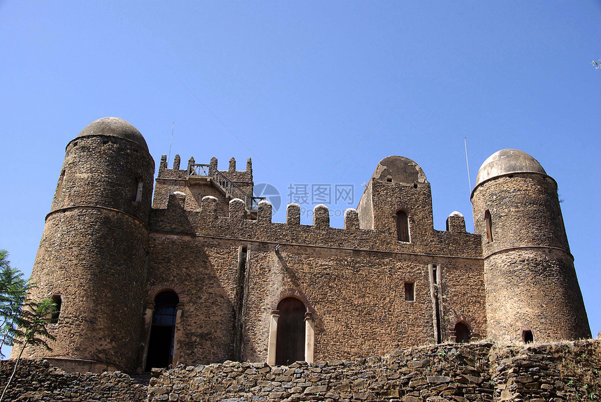 埃塞俄比亚的城堡历史性锯齿状垛口据点堡垒纪念碑建筑学图片