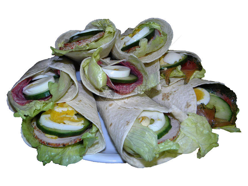 好吃的包装胡椒折叠餐厅家禽起动机沙拉面包午餐熟食盘子图片
