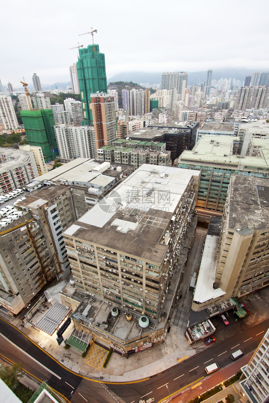 香港市风景 楼群拥挤图片