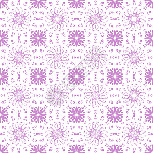 无缝花纹白色条纹装饰墙纸插图叶子绘画紫色创造力背景图片