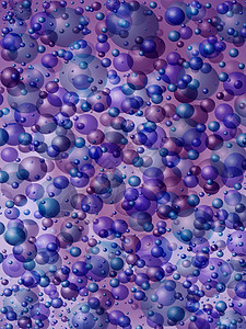 蓝色紫色泡泡背景图片