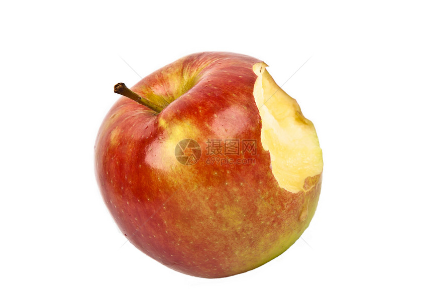 红苹果桌子水果白色饮食皮肤食物红色维生素早餐杂货店图片
