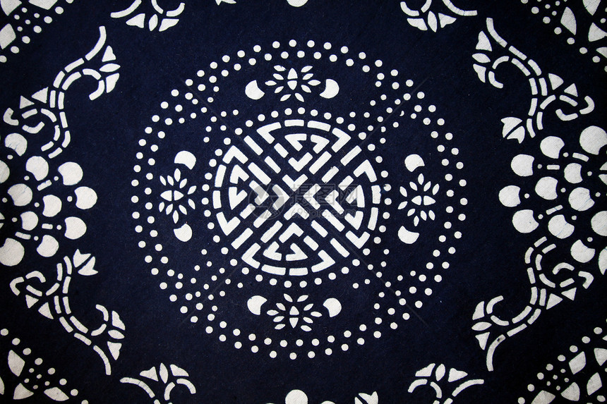 蓝布中国图示背景戏服衣服历史性传统纺织品市场蓝色管理人员丝绸织物图片