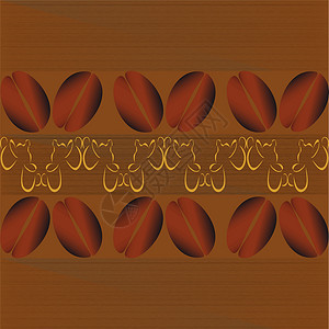 样式模式咖啡椭圆装饰品星星技术材料正方形背景图片