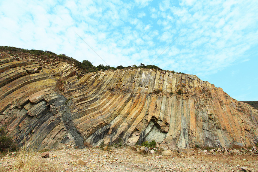 香港地理公园 自然 折叠和角力的威力壁画火山天空石头柱子蓝色公园巨石地理国家图片