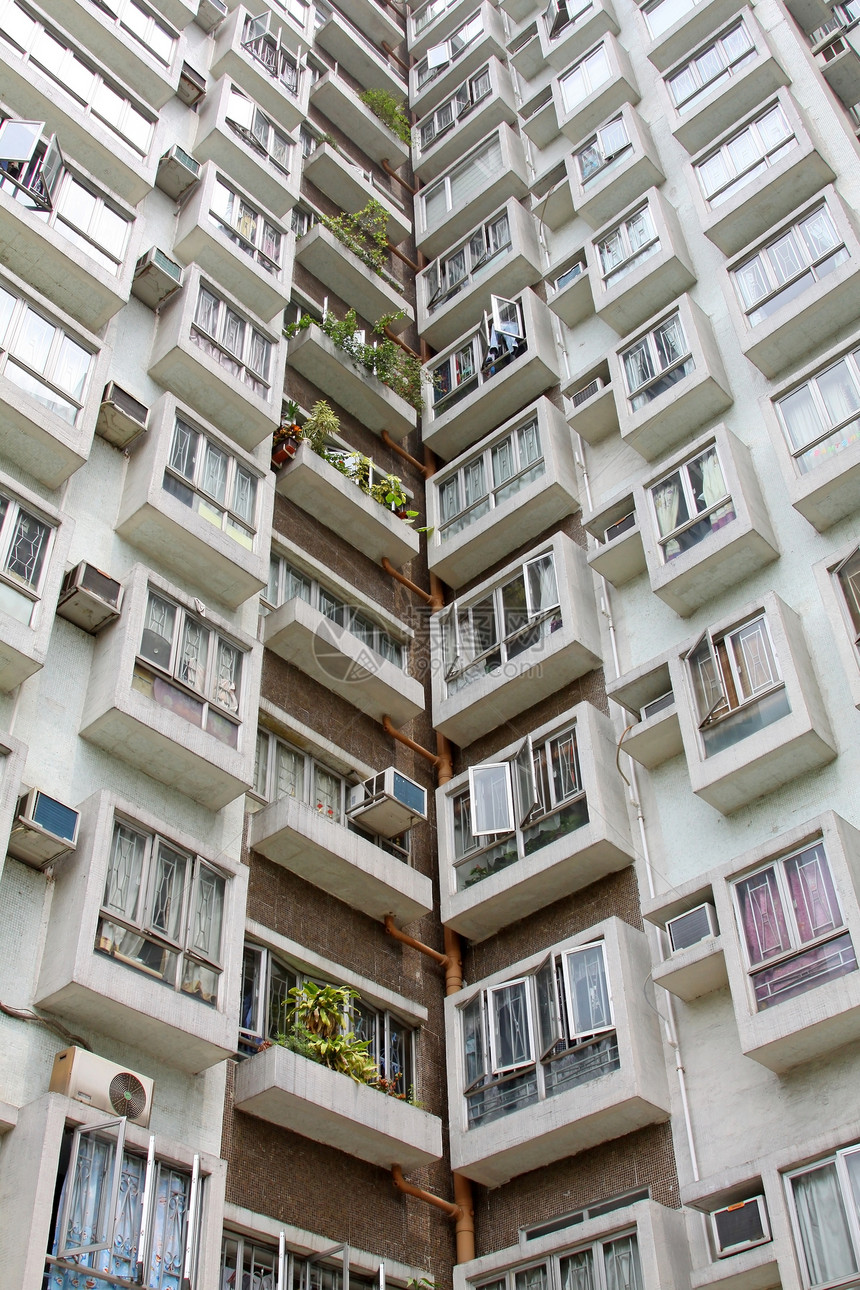 香港住宅区民众形状市中心土地房子住房压力建筑城市正方形图片