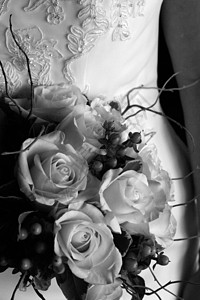 Bouquet和新娘背景图片