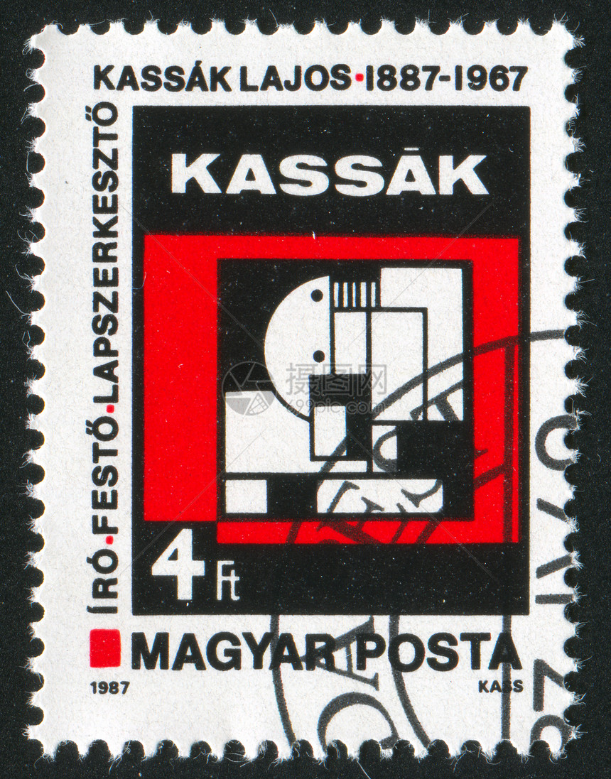 抽象的历史性邮戳长方形创造力邮票几何艺术明信片古董信封图片