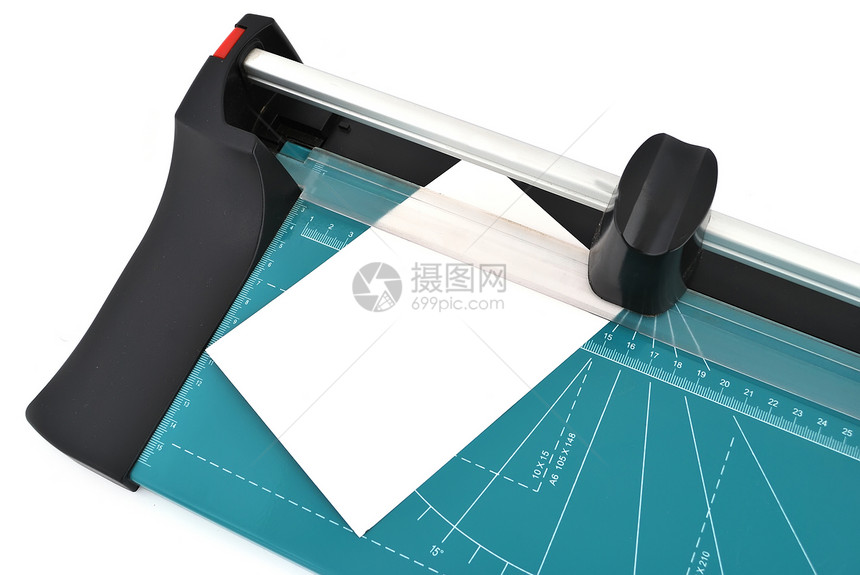 剪纸刀金属蓝色大小刀刃尺寸塑料黑色修剪空白机械图片