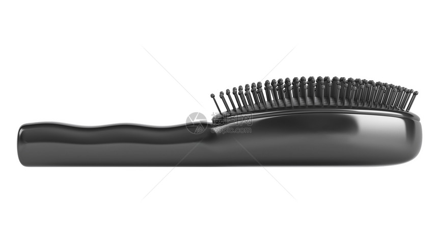 黑梳子护理灰色黑色刷子理发金子工具梳理造型理发店图片