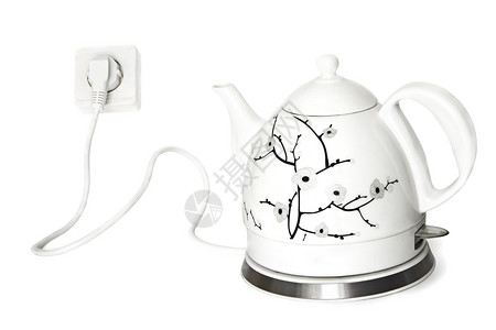 电气茶壶家庭白色设备背景图片