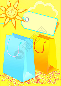 夏季销售商品折扣季节性顾客购物购物中心背景图片