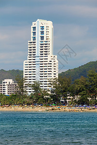 泰国 普吉 巴顿 高楼大酒店背景