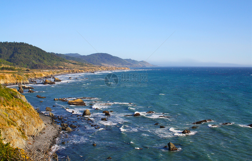 西海岸海图片