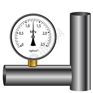 气压计阀门控制工业商业乐器汽油气体白色压力计力量设计图片