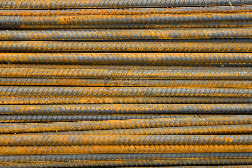 钢棒纹体棕色建筑金属管子材料图片