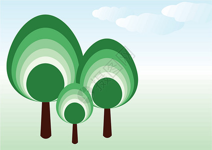 名贵树种矢量树树种设计图片