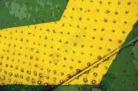 绿色黄黄色油漆金属地板封闭底底底背景图片