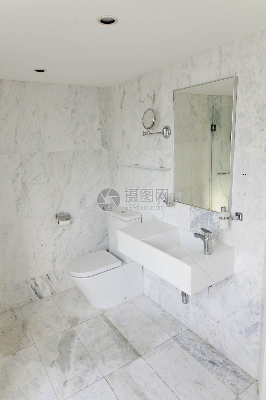 现代厕所室内盆地房子混合器玻璃洗澡大理石化妆品家具龙头依恋图片