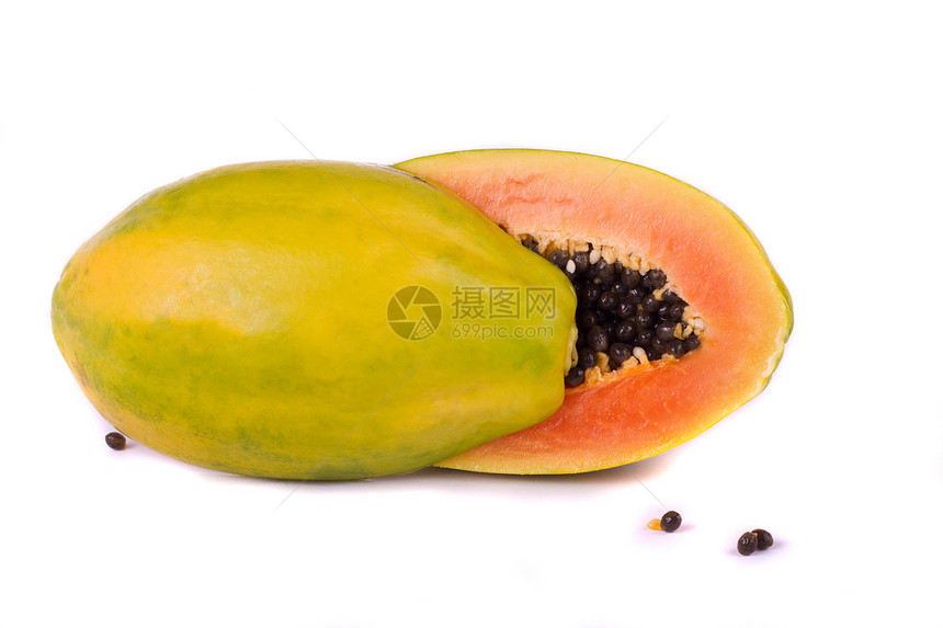 白木瓜水果食物维生素白色种子异国热带情调果汁黄色橙子图片