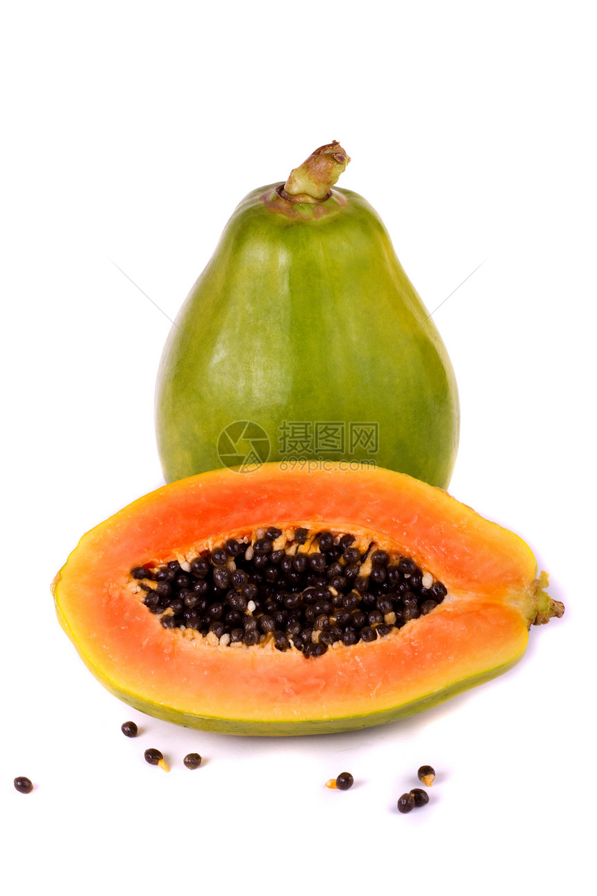 白木瓜水果果汁种子木瓜热带白色食物橙子维生素黄色异国图片
