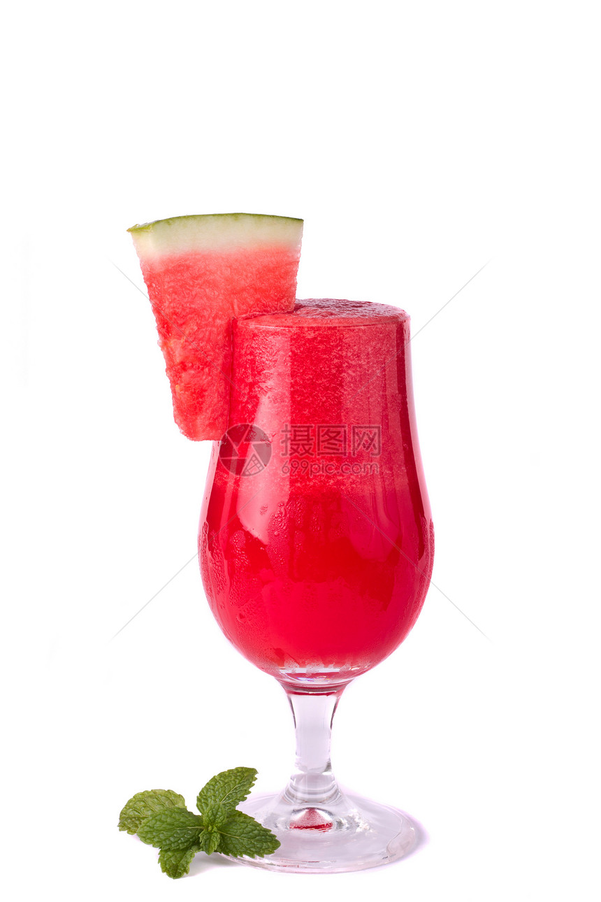 西瓜汁茶点液体饮料薄荷红色西瓜水果甜点情调果汁图片