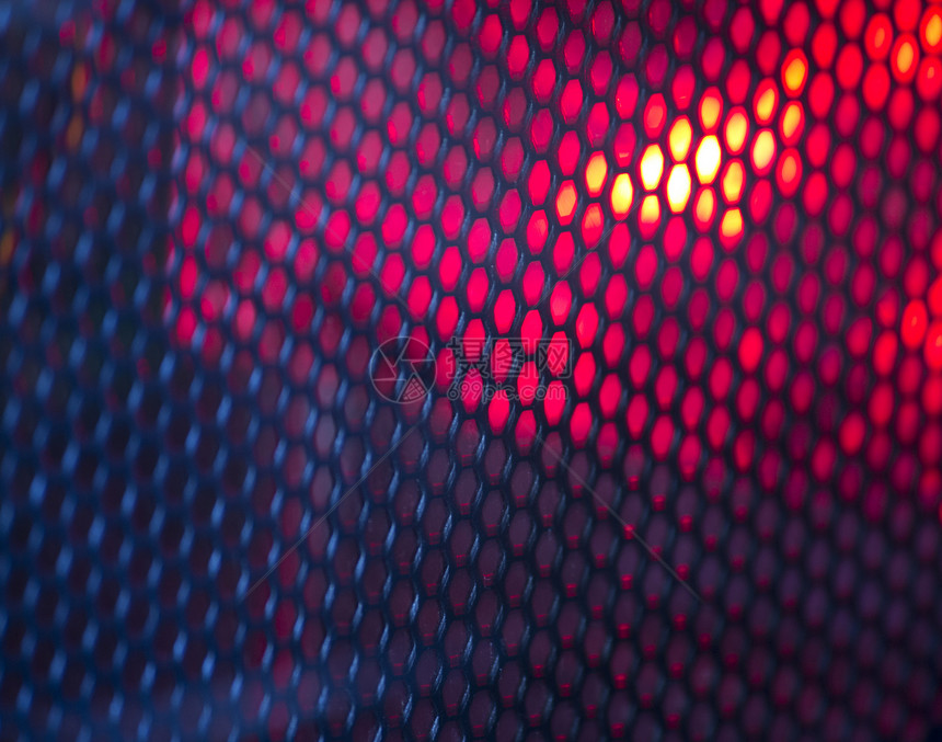 红色铁丝网技术光栅化效果丝网曲线电子爬坡舞蹈弯曲格栅图片