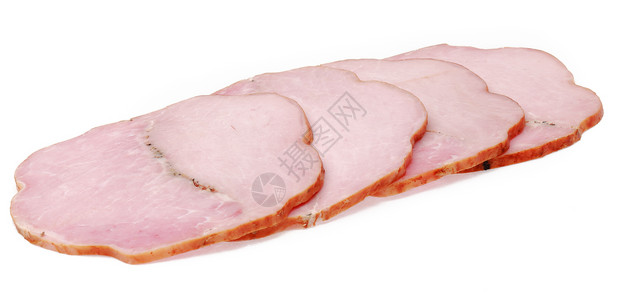 切片猪肉卷背景图片