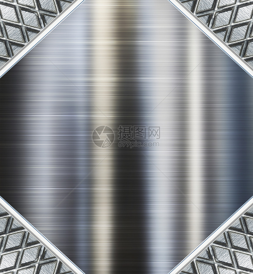 金属板钢背景盘子银色对角线耐用性墙纸商业中心工业线条金属图片