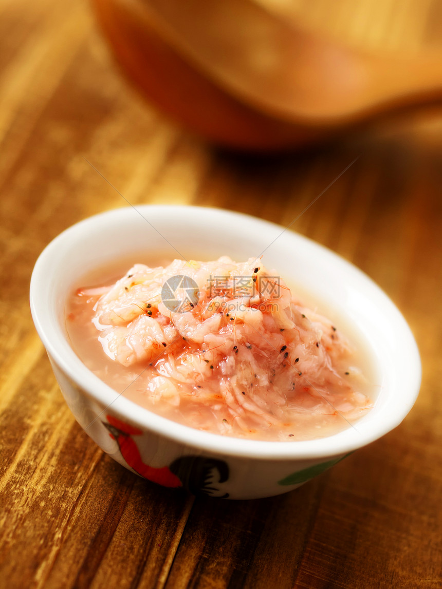 发酵虾美食对虾调味品食物图片