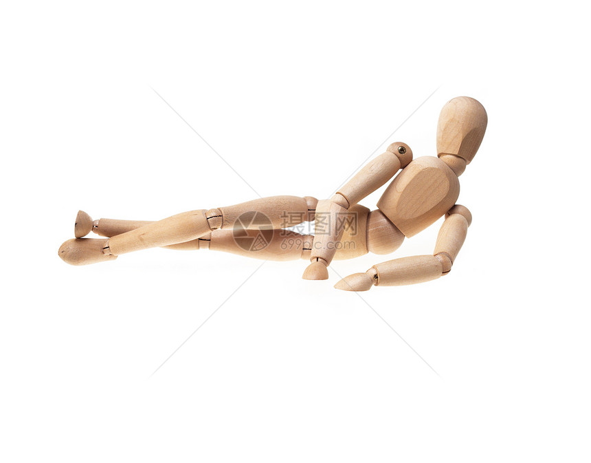 白上木制人文雕像数字木头身体木偶娃娃雕塑姿势冒充工艺图片