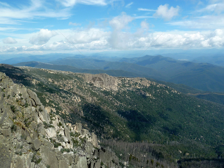 国家公园中的山丘丘陵旅行岩石悬崖风景衬套石头森林花岗岩山脉图片