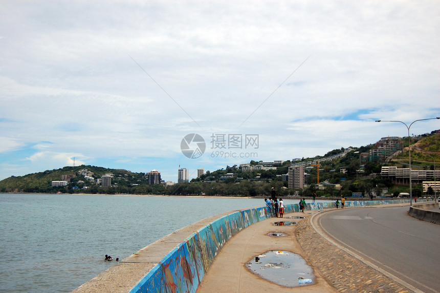 莫尔兹比港街城市旅行海洋艺术图片