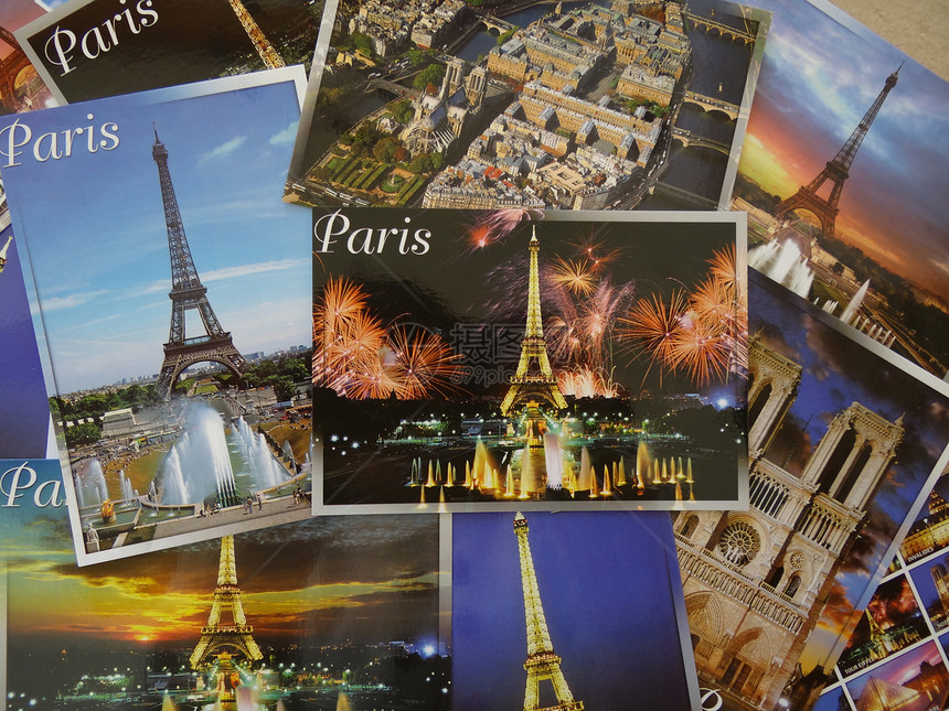 巴黎的明信片图片