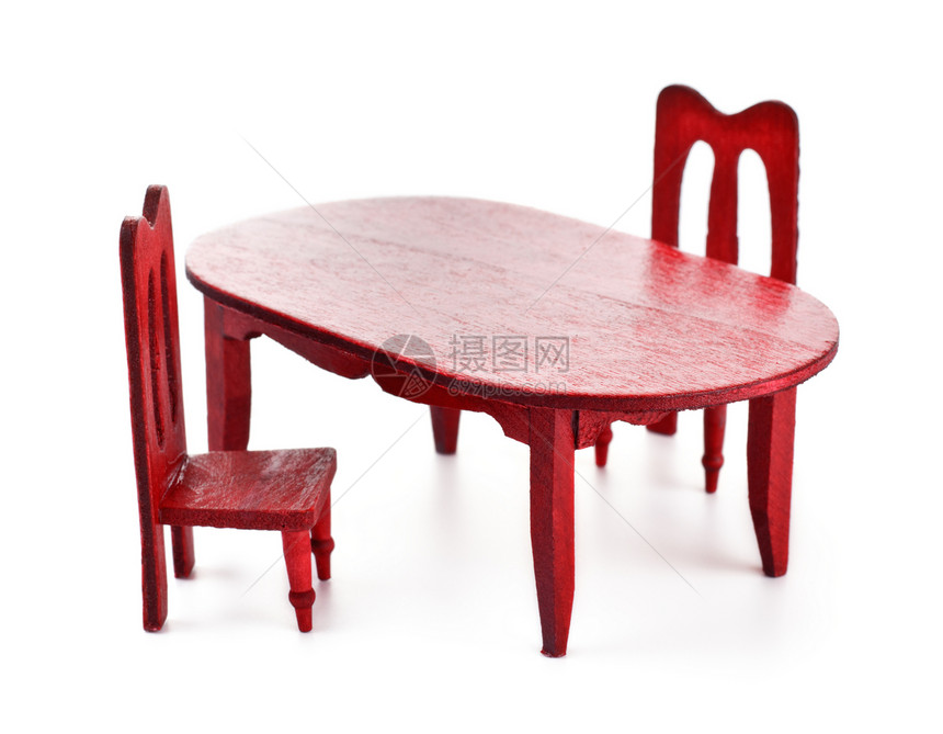 玩具家具休息水平红色照片团体玩物木头座位椅子桌子图片