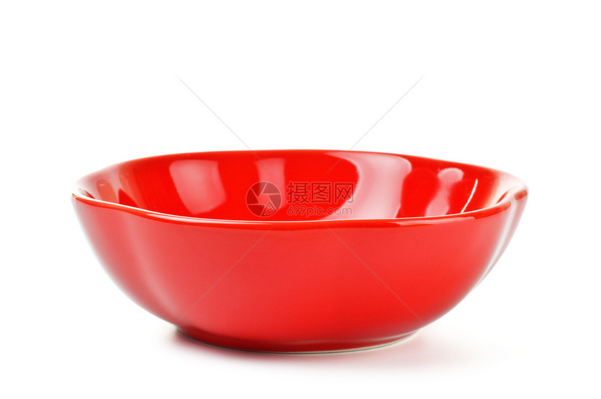 红碗曲线杯子陶器沙拉餐具厨房照片厨具圆形红色图片