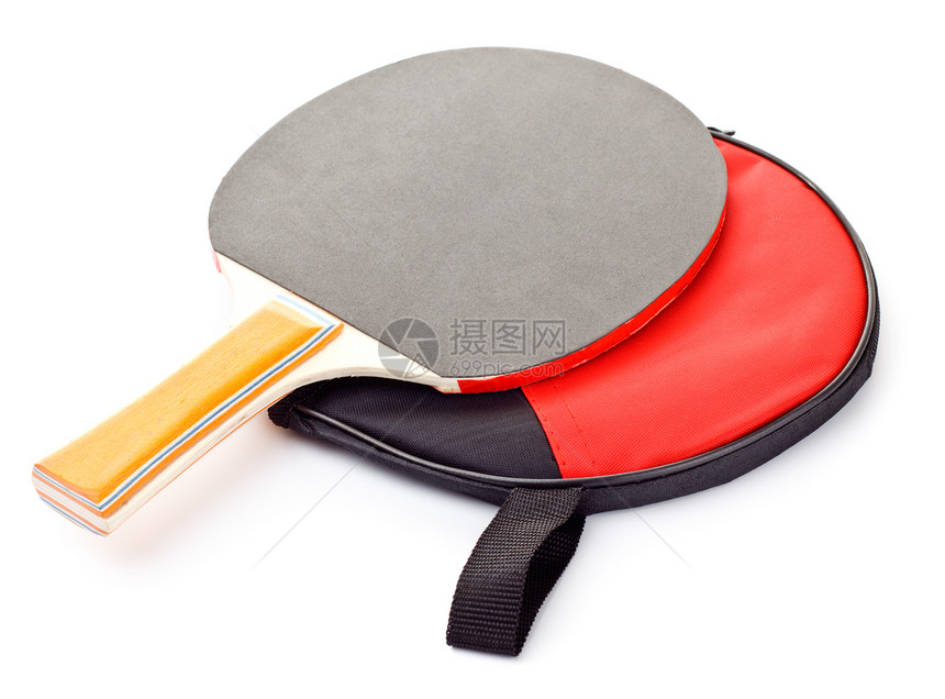 台式网球滚动黄色红色乒乓球白色拉链锁定圆形游戏球拍闲暇图片