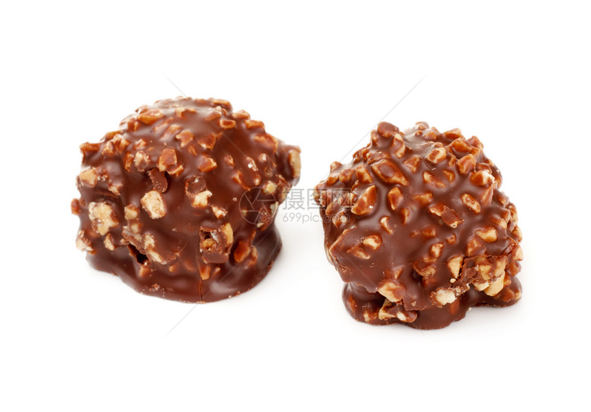 带有坚果的巧克力糖果甜点照片美味牛奶白色小吃可可棕色食物食品图片