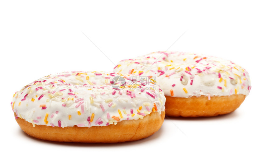 糖釉甜甜圈糕点早餐小吃面包育肥食物甜点釉面黄色照片图片
